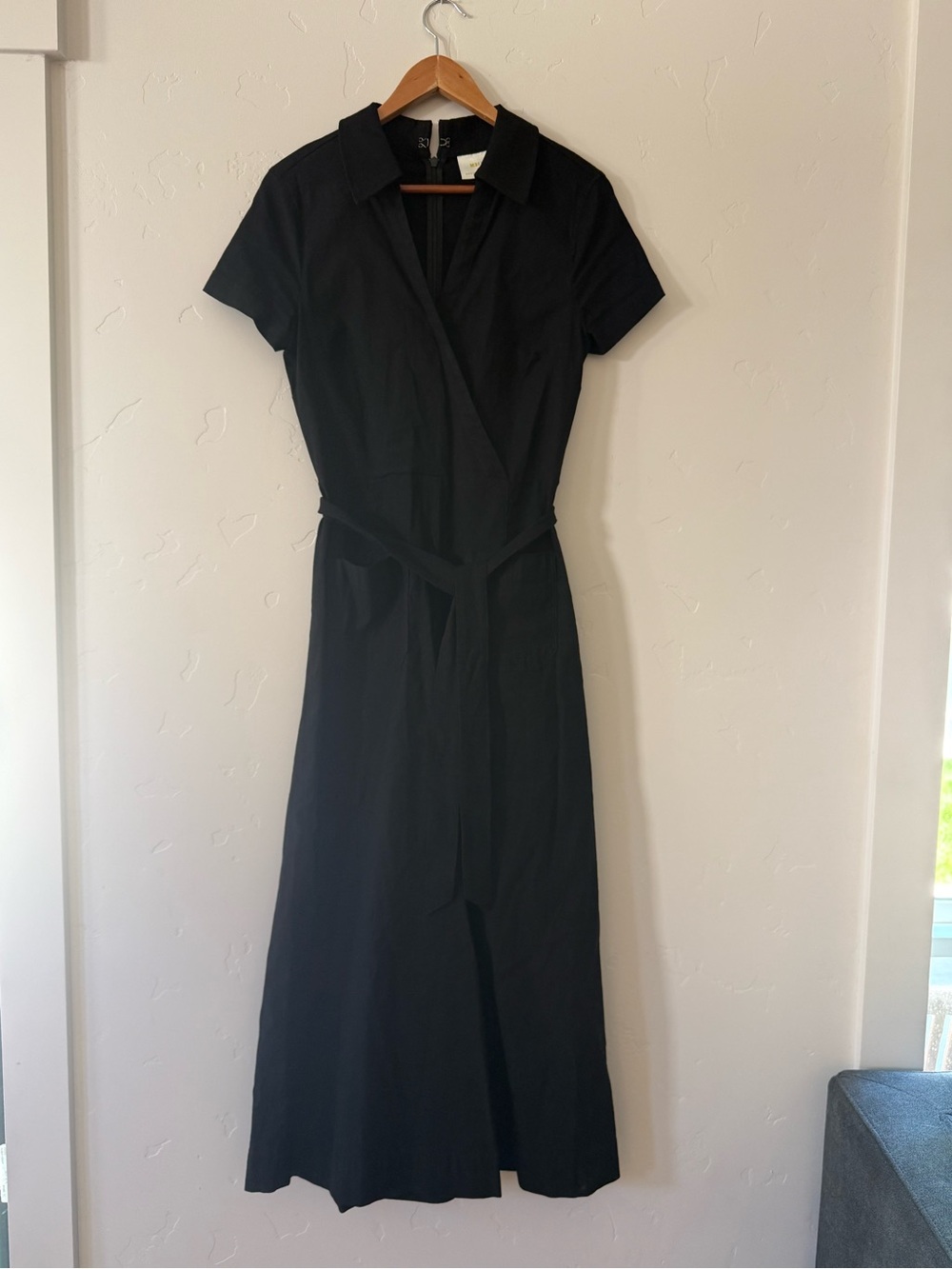Anthropologie Maeve Colette Linen-Blend Jumpsuit Black , size 8 - Picture 4 of 9